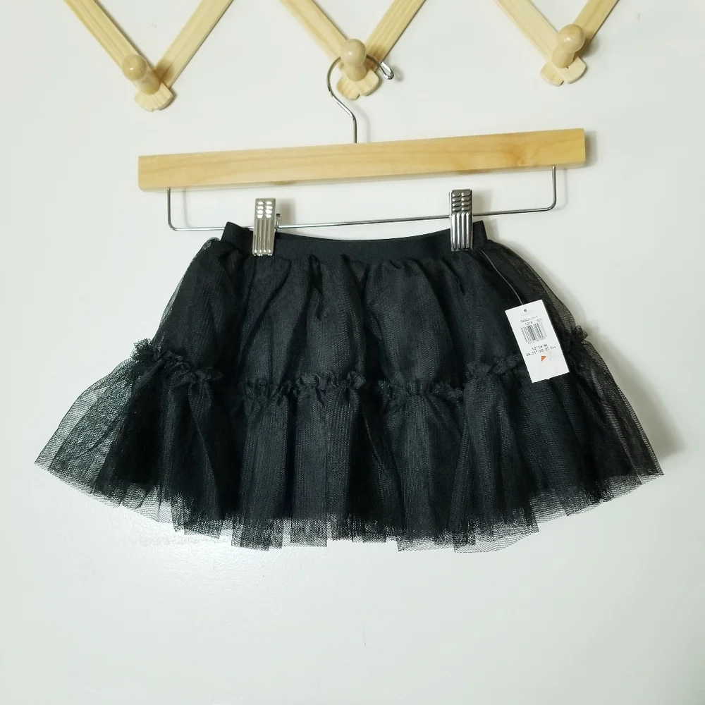 NWT OLD NAVY BABY TULLE BLACK SKIRT SIZE 12 TO 18 MONTHS